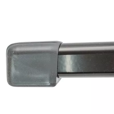 schwarzer|stangenaufsatz, teleskopstange, rohr, kunststoff, metallic