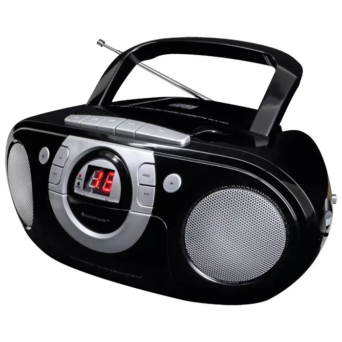 Boombox, Tragbares Radio, AM/FM, Stereosystem, LED-Anzeige