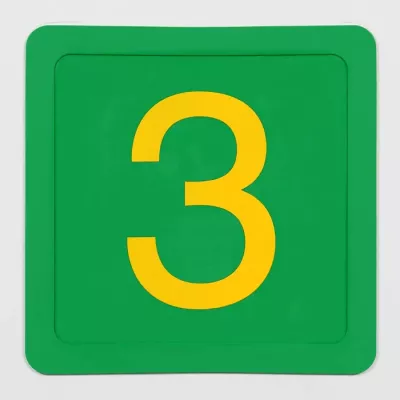 zahlen, Zahl 3, Rundung, Anzeige, Grün
