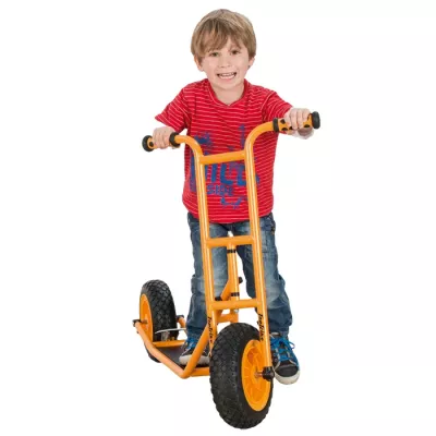 Dreirad, Trike, Kinderfahrzeug, Gelb, Gummireifen