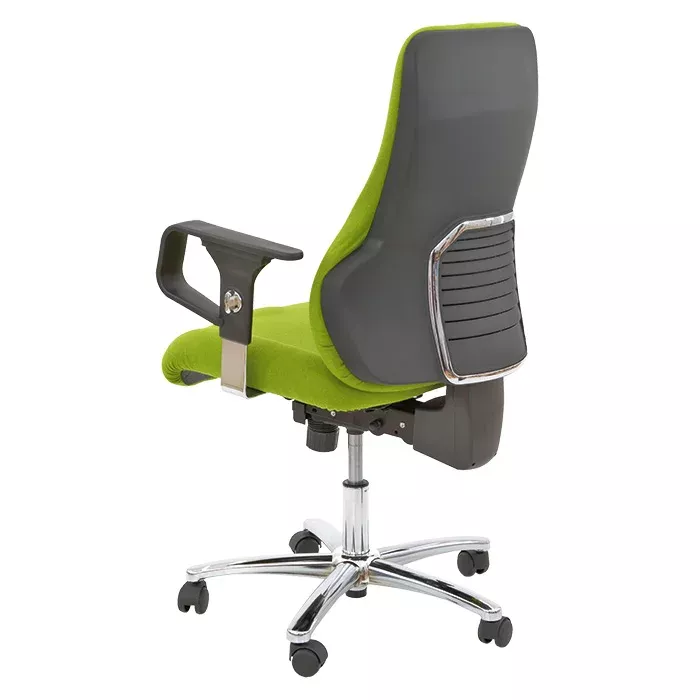 ergonomischer Stuhl, Bürostuhl, Mesh-Rücken, grüne Polsterung, verstellbare Höhe