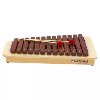 Xylophon, Musikspielzeug, Holz, Mikroton-Mellophon, rote Schlägel