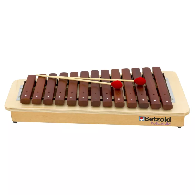 Xylophon, Musikspielzeug, Holz, Mikroton-Mellophon, rote Schlägel