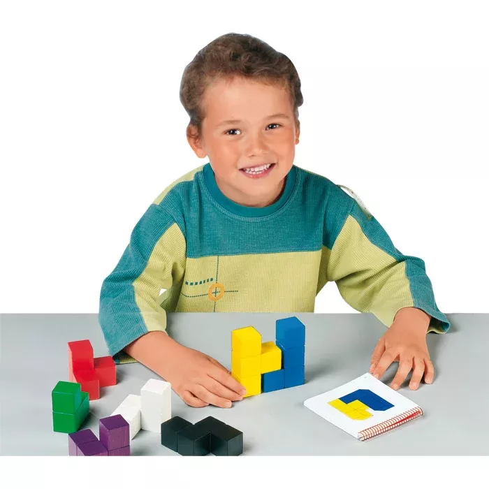 Kinder, Bausteine, Puzzles, Spielzeug, Holzbausteine
