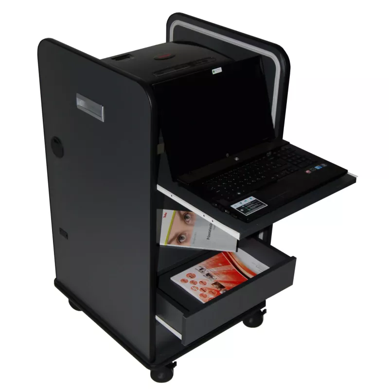 Dokumentenscanner, Scan-Locker, Mobiler Scanner, Rollcontainer, Laptop-Slot