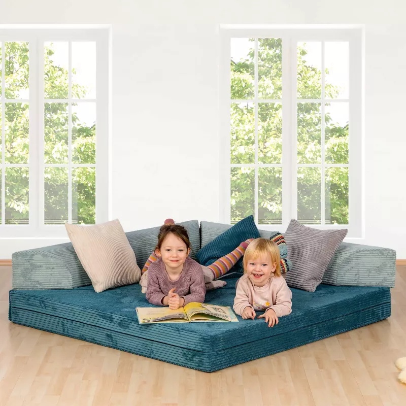 Sofa-Bett, Kinder-Sofa, Kinderzimmermöbel, Gemütlicher Sitzbereich, Lesen im Wohnzimmer