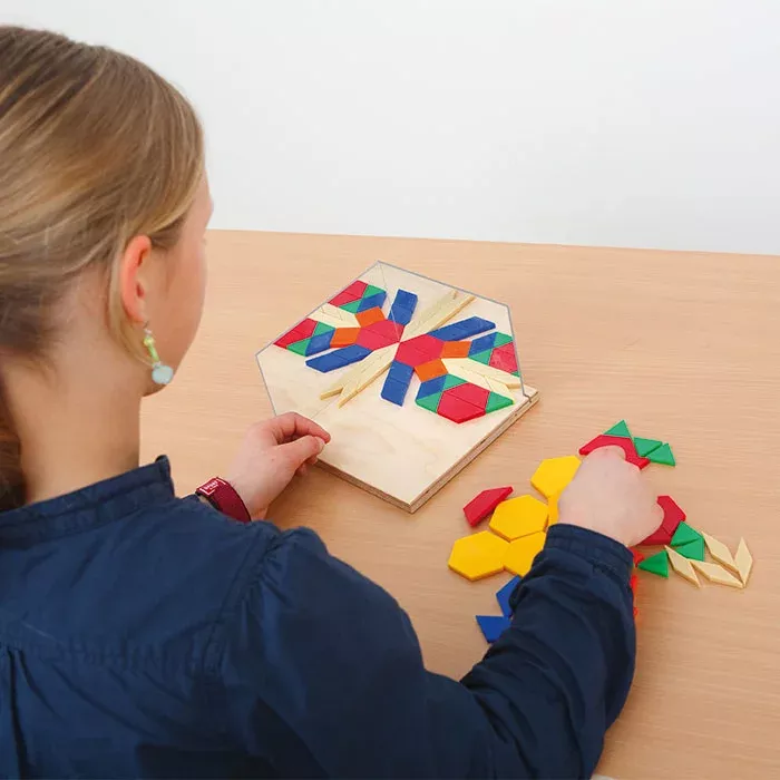 puzzle, Geometrie, Holz, bunt, Tangram