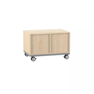 Holzkabine, Schiebetüren, Kastenwagen, Aufbewahrungsmöbel, Rollbarer Unterschrank
