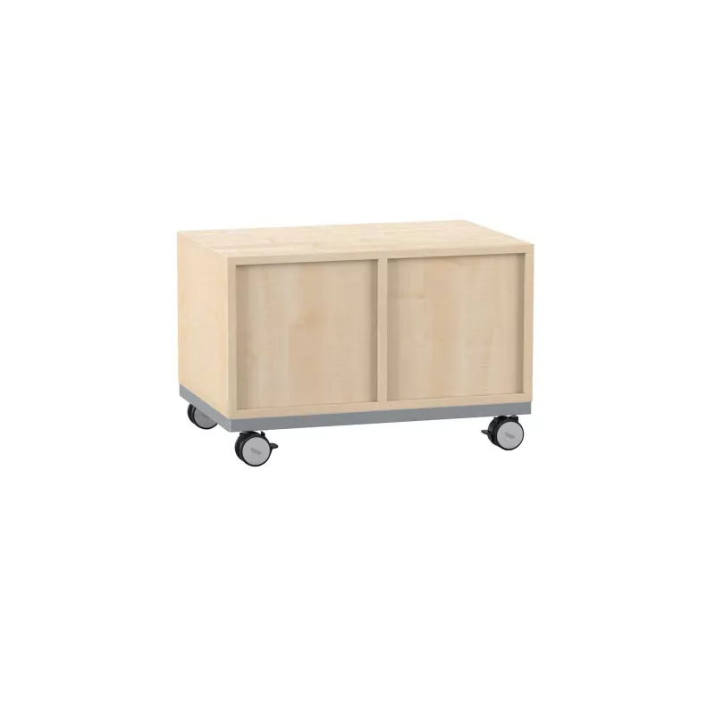 Holzkabine, Schiebetüren, Kastenwagen, Aufbewahrungsmöbel, Rollbarer Unterschrank