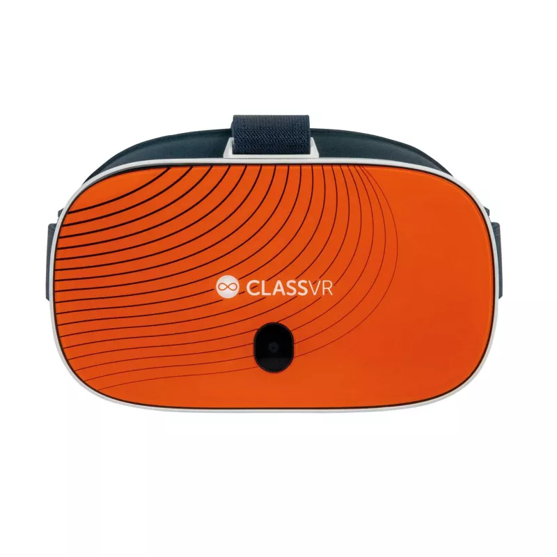 VR-Brille, Orange, Gleitschirm?, Kunststoff?, Kameralinse?