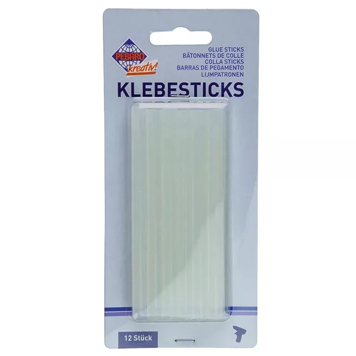 Klebesticks, Klebeband, Transparentstreifen, Klebstreifen, 12 Stück