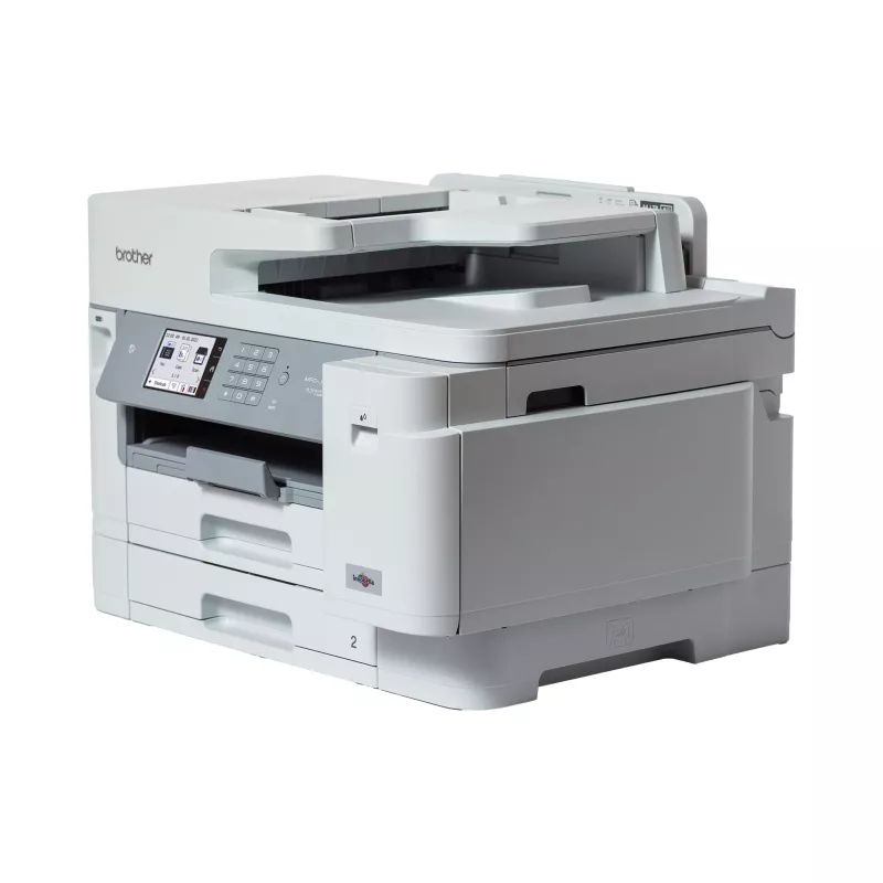 Multifunktionsdrucker, Laserdrucker, Weißer Drucker, Bedienfeld, Brother-Marke