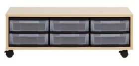 Materialschrank - 6 flache Boxen