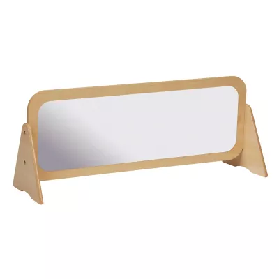 Spiegel, Spiegel aus Holz, Holzrahmen, Flacher Spiegel, Kinder-/Scherenspiegel?