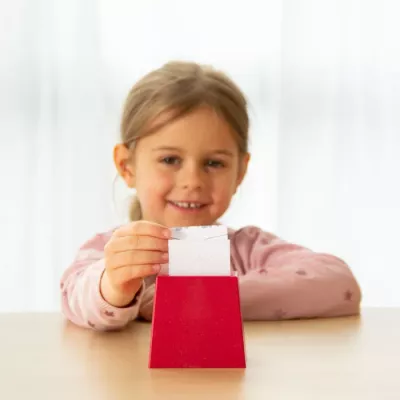 Kinder, Papier, Kartenhalter