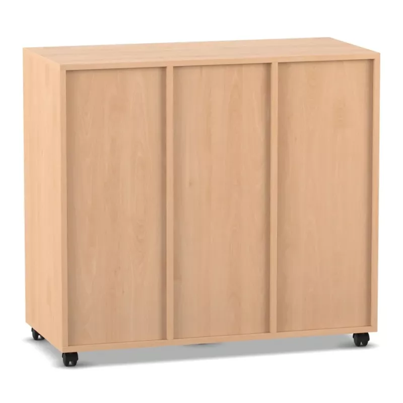 Schrank, Kleiderschrank, Holz, Schiebetüren, Rolluntergestell