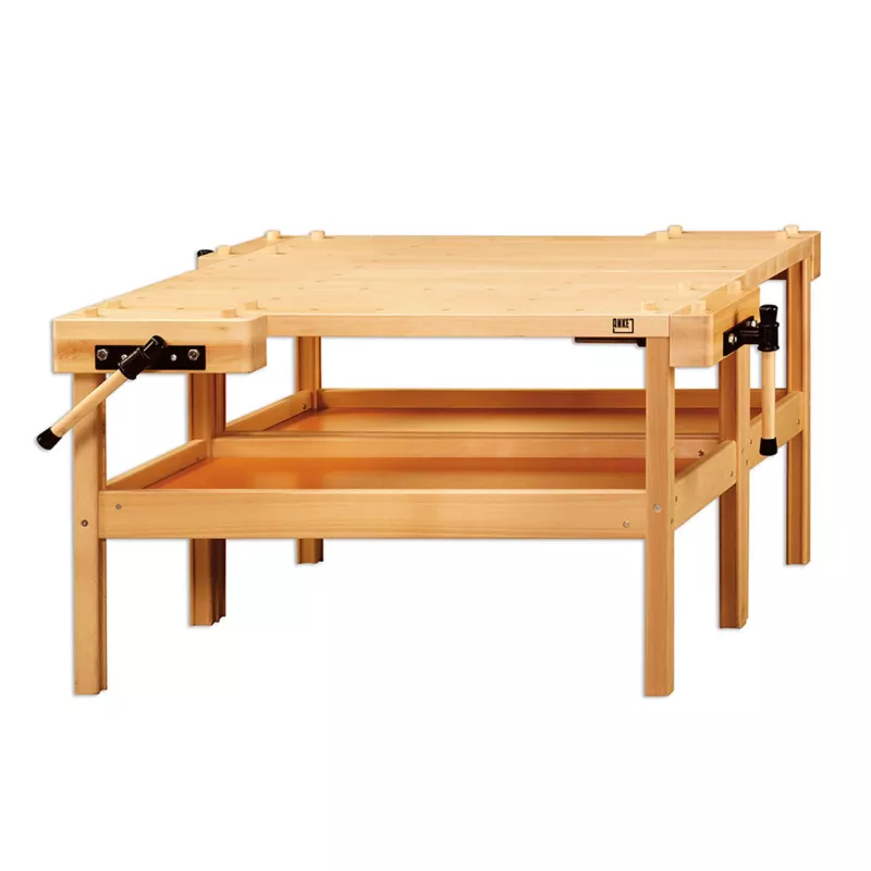 Holzwerkbank, Werkbank, Holz, Schraubzwinge, Arbeitsfläche