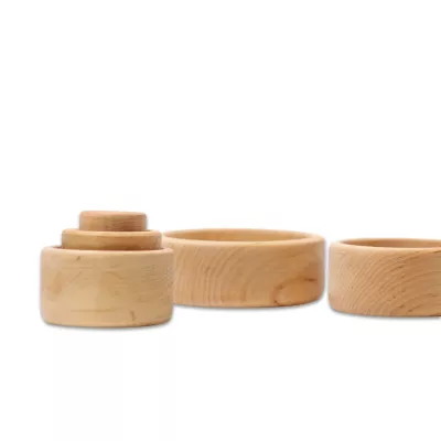 Holzspielzeug, Ringe, Holz, Naturholz, Kreiselset