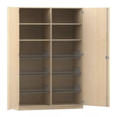 Küchenschrank, Schrank, Sammelschranksystem, Holz, Schubladen-/Korbregale