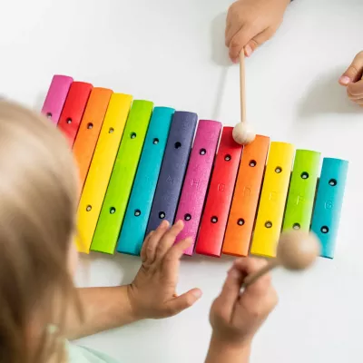 xylophon, spielzeug, farbig, musikinstrument, holz