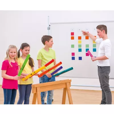 Schulunterricht, Farben, Tafel/Whiteboard, Griffel/Stick, Kindergruppe