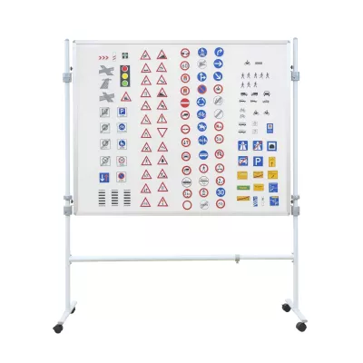 Verkehrsschilder, Schildersammlung, Reduzierte Signale, Kippbare Tafel, Rollbar Board