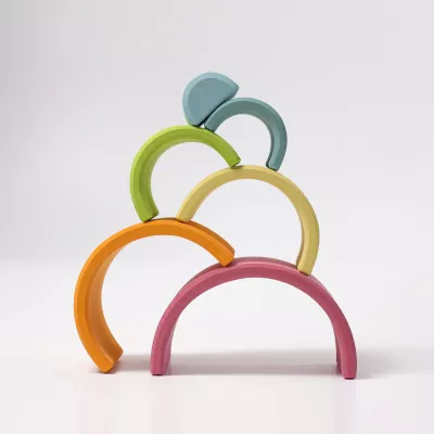 holzspielzeug, bögen, bunte farben, kinderspielzeug, architekturspielzeug