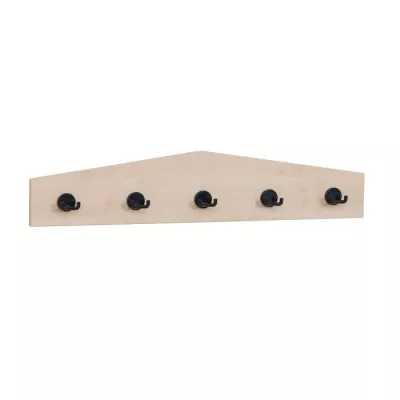 wandhaken, hakenleiste, holz, wandgarderobe, vierfachehaken
