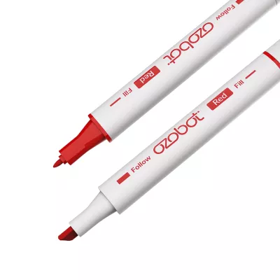 Marker, Red marker, Feiner Stift, Duale Marker, Weiße Hülle