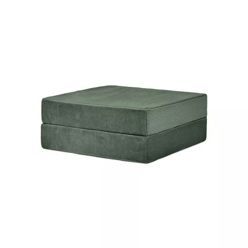 Kissen, Squish-Einlage, Grüner Bezug, Cordstoff, Gepolstert