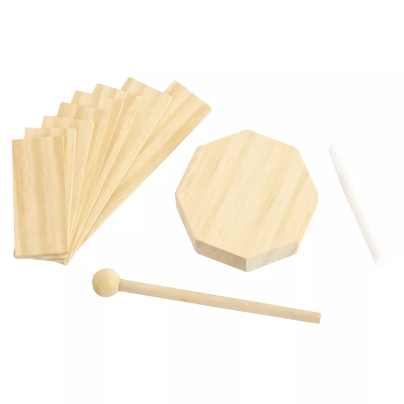 Holz, Punkte, Werkzeug, Kelle, Stempelset