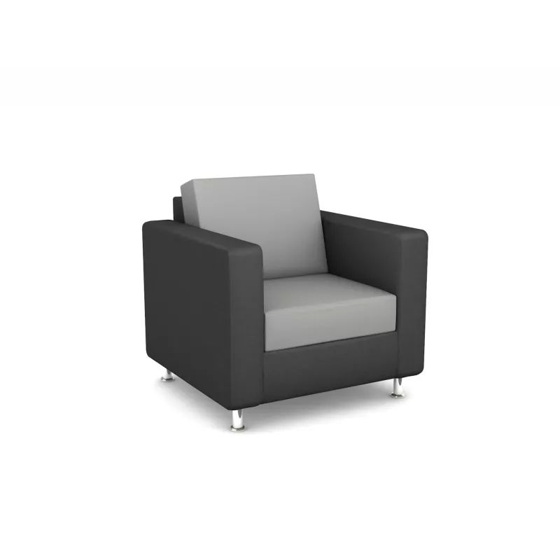 Sessel, Wohnzimmerstuhl, Grau, Soft-Touch, Bequem