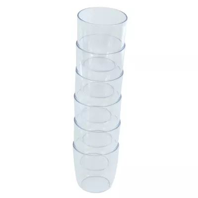 Becher, Stapelbar, Transparent, Kunststoff, Set
