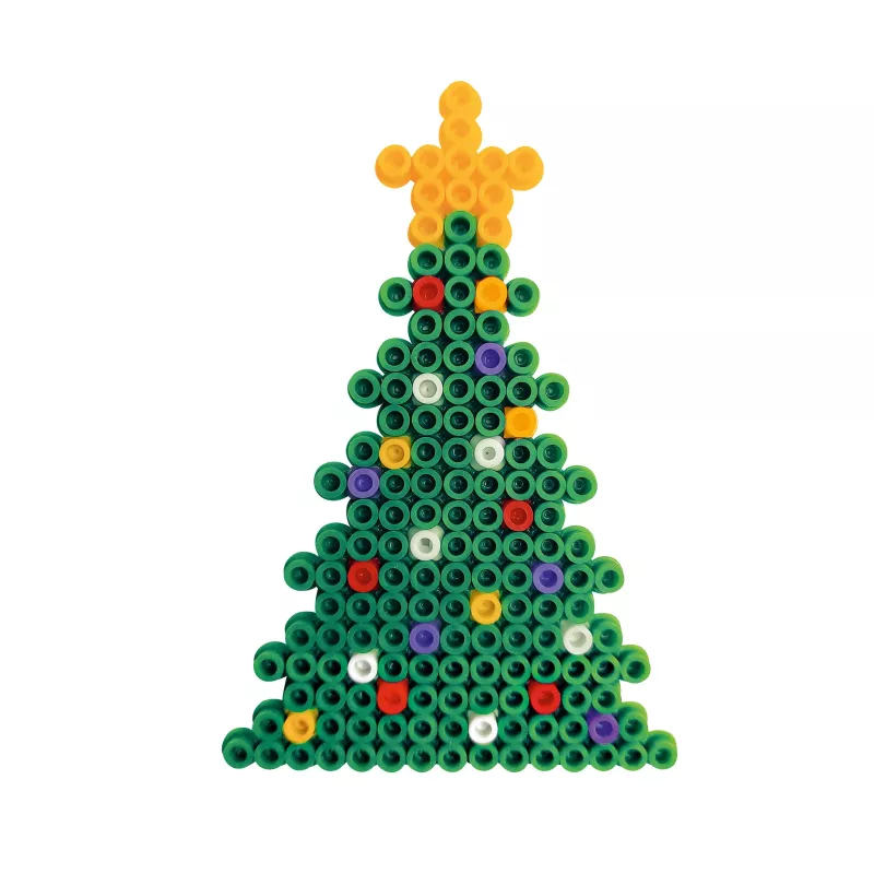 Perlenbild, Weihnachtsbaum, 3D-Perlen, bunte Kugeln, Nadelkissen?