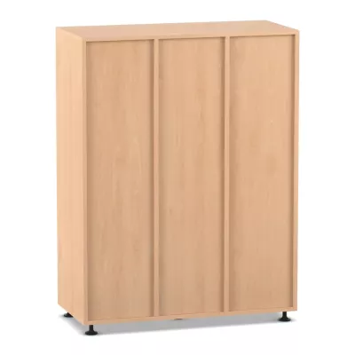 Schrank, Sideboard, Schrank-Korpus, Holzoptik, Schrank mit Rollenfüßen