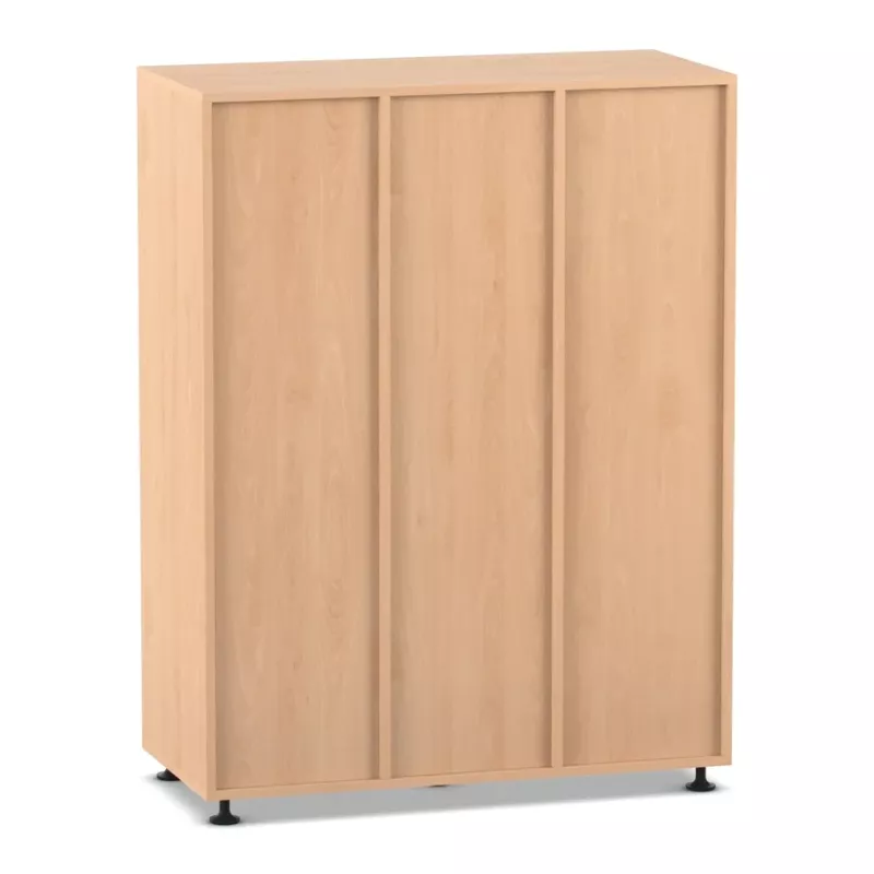 Schrank, Sideboard, Schrank-Korpus, Holzoptik, Schrank mit Rollenfüßen