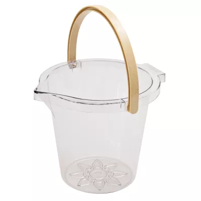 Korb, Bucket, Glas, Tragbarer Korb, Transparenter Behälter
