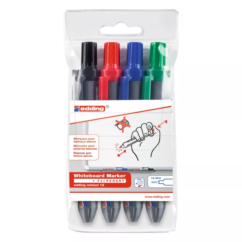 Whiteboard-Marker, Tafelmarker, verschiedene Farben, Spitz-/Kugelspitze, geruchsfrei
