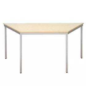 Trapeztisch mit quadratischen Tischbeinen