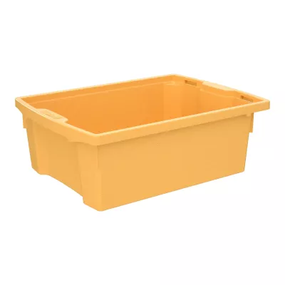 Kiste, Kunststoffbox, Aufbewahrungsbox, orange, Behälter