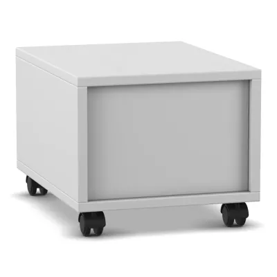 Kasten, Schublade, Rollcontainer, weiße Farbe, rollen