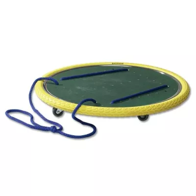 Trampolinrad, Seil, Räder, Gelb, Grün