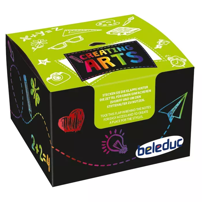 Kunstbox, Kreativset, Schwarz, Notizzettel, Stiftzubehör