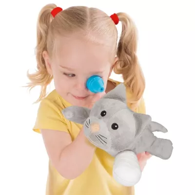 Spielzeug, Puppenspiel, Nasenlauffigur, Rassel, Tierfigur