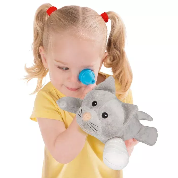 Spielzeug, Puppenspiel, Nasenlauffigur, Rassel, Tierfigur