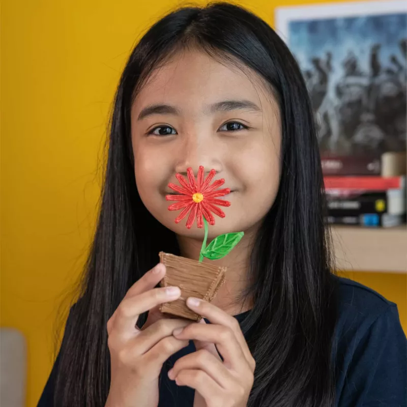 Blume, rote Blume, Plastikblume, Geschenk, Spielzeugzubehör