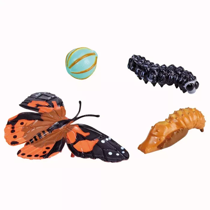plasticer feinen?, butterfly toy, caterpillar toy, glossy insect, ball ornament