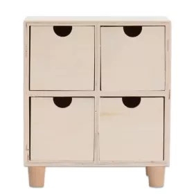 Tischkommode aus Holz 4 Schubladen