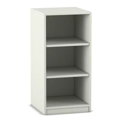 Regal, Schwarz-Weiß, Bücherregal, 3 Ablagen, Korpus