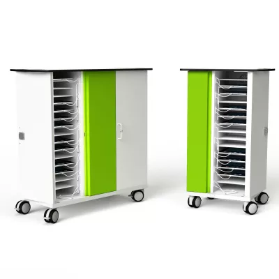 Rollercart, Aufbewahrungsschrank, Grünes Panel, mobiler Trolley, Rollen